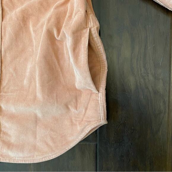 NWT Everlane Women’s Corduroy Button Up Long Sleeve Jacket cool Salmon 🍣 color - Picture 5 of 11